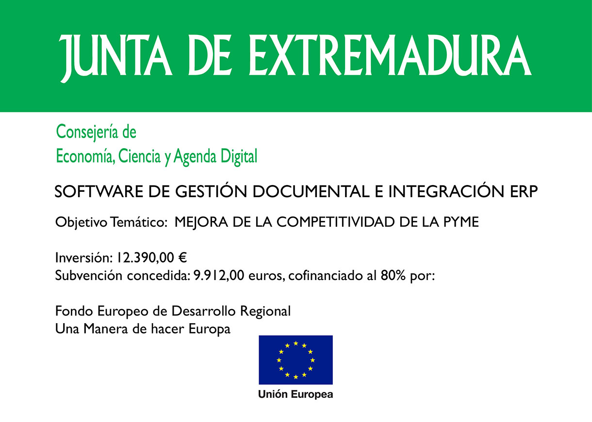 Subvención Junta de Extremadura