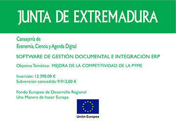 Subvención Junta de Extremadura